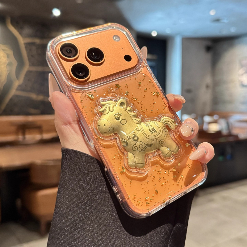 Prozirno akrilno kućište za iPhone 17 seriju — kineski stil, sveobuhvatna zaštita, trodimenzionalni reljef, otpornost na padove; kompatibilno s iPhone 17 Pro/Max, 17 Air i modeli 13/14/15 Pro, 16 Pro/Max