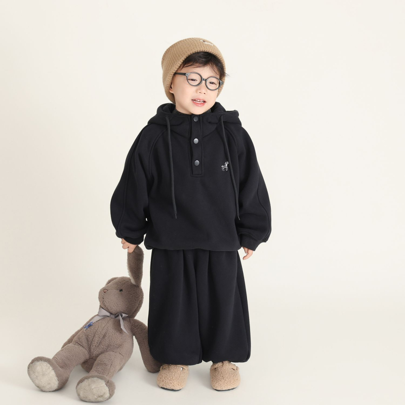 Dječji dvodijelni komplet s kapuljačom i hlačama, unisex, korejski sportski stil, moda 2025