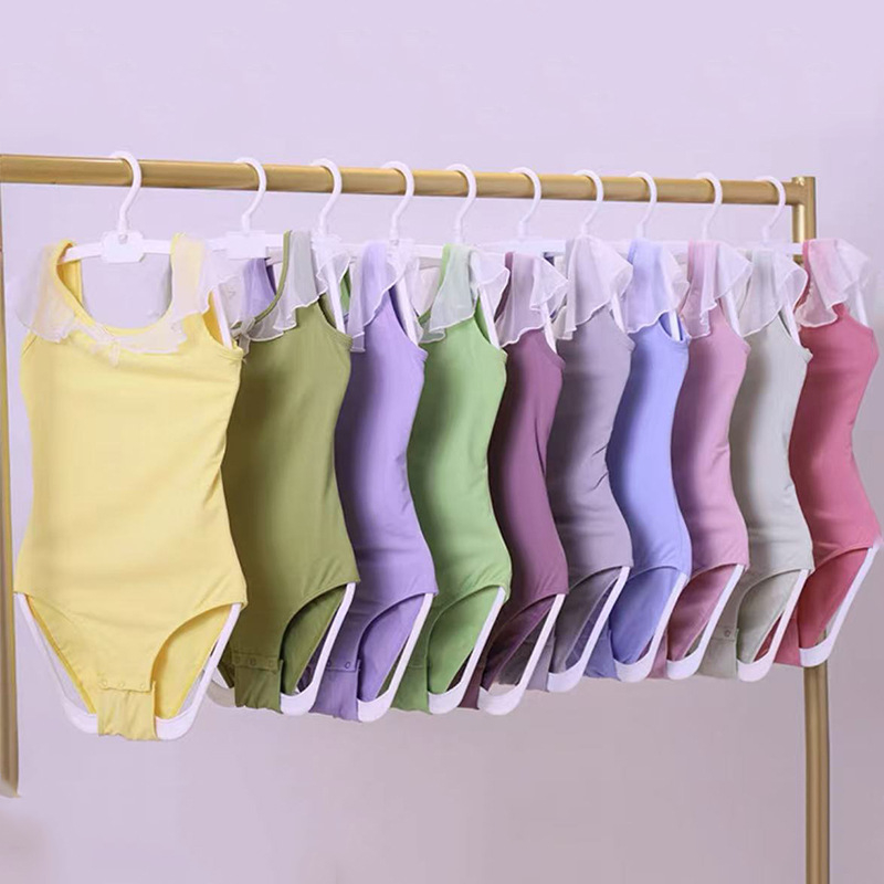 Bemeiya gyerek pamut táncostüm balethez és előadásokhoz, rövid ujjú