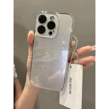 Husă iPhone - acoperire completă, silicon, finisaj mat, protecție anti-cădere, design în stil korean INS