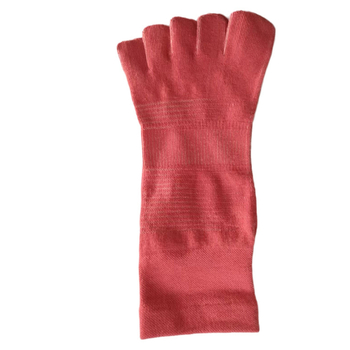 Čarape s pet prstiju do sredine listova – unisex, CoolMax, brzo sušeće, prozračne, otporne na miris, prugasti uzorak, bezšivni vrh prstiju
