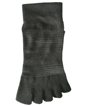Čarape s pet prstiju do sredine listova – unisex, CoolMax, brzo sušeće, prozračne, otporne na miris, prugasti uzorak, bezšivni vrh prstiju