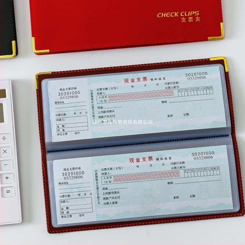 F1114 modellű műanyag csekk- és nyugta rendező, belső vastag oldalakkal