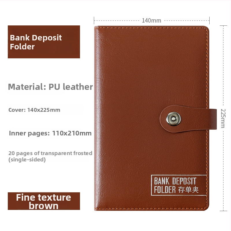 F1114 modellű műanyag csekk- és nyugta rendező, belső vastag oldalakkal