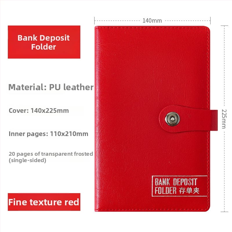 F1114 modellű műanyag csekk- és nyugta rendező, belső vastag oldalakkal