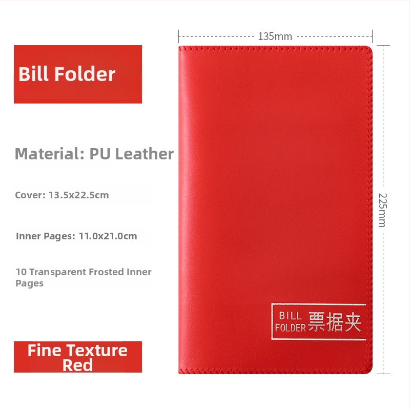 F1114 modellű műanyag csekk- és nyugta rendező, belső vastag oldalakkal