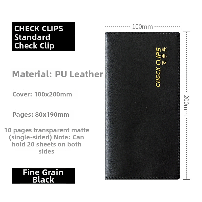 F1114 modellű műanyag csekk- és nyugta rendező, belső vastag oldalakkal