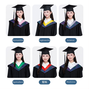 Uniszex egyetemi végzős ruha, poliészter anyagból, ceremóniára