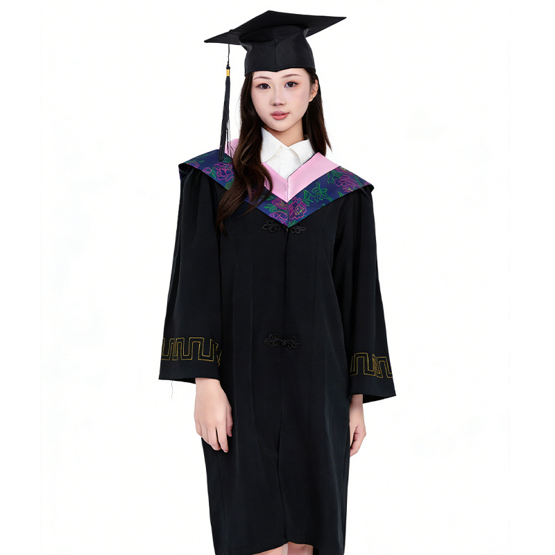 Uniszex egyetemi végzős ruha, poliészter anyagból, ceremóniára