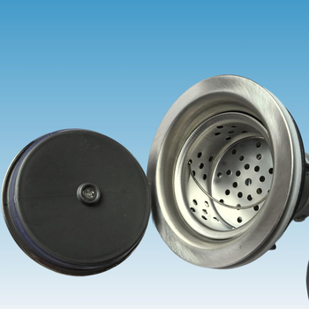 Težak odvod za kuhinju od nehrđajućeg čelika s dvostrukim spremnikom, protiv mirisa, model Double Tank Drain; težina 0.7 kg; specifikacija 110; stil moderni jednostavan.