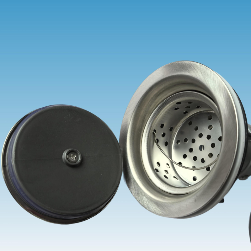Težak odvod za kuhinju od nehrđajućeg čelika s dvostrukim spremnikom, protiv mirisa, model Double Tank Drain; težina 0.7 kg; specifikacija 110; stil moderni jednostavan.