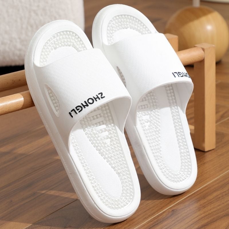 Papuci bărbați de iarnă cu căptușeală plușată și talpă groasă (Talpă: cauciuc; Sus: pluș artificial; Gen: bărbat; Vârstă: adulți)