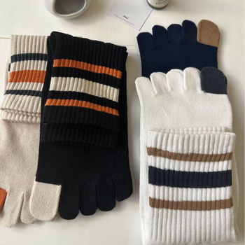 Čarape s pet prstiju od pamuka, unisex, visoki kroj, upijanje vlage, 70–80% pamuka