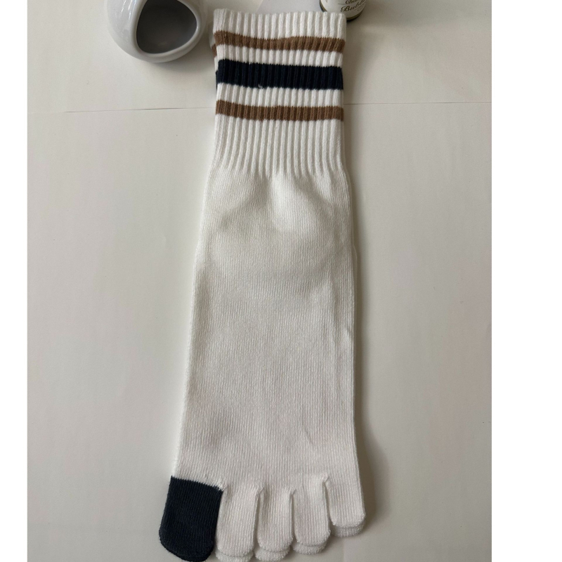 Čarape s pet prstiju od pamuka, unisex, visoki kroj, upijanje vlage, 70–80% pamuka