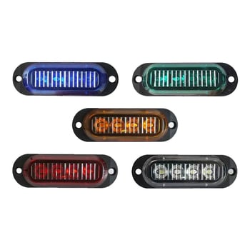 Kisteherautó oldalsó lámpa, 4-LED élfény, 12-24V, ABS