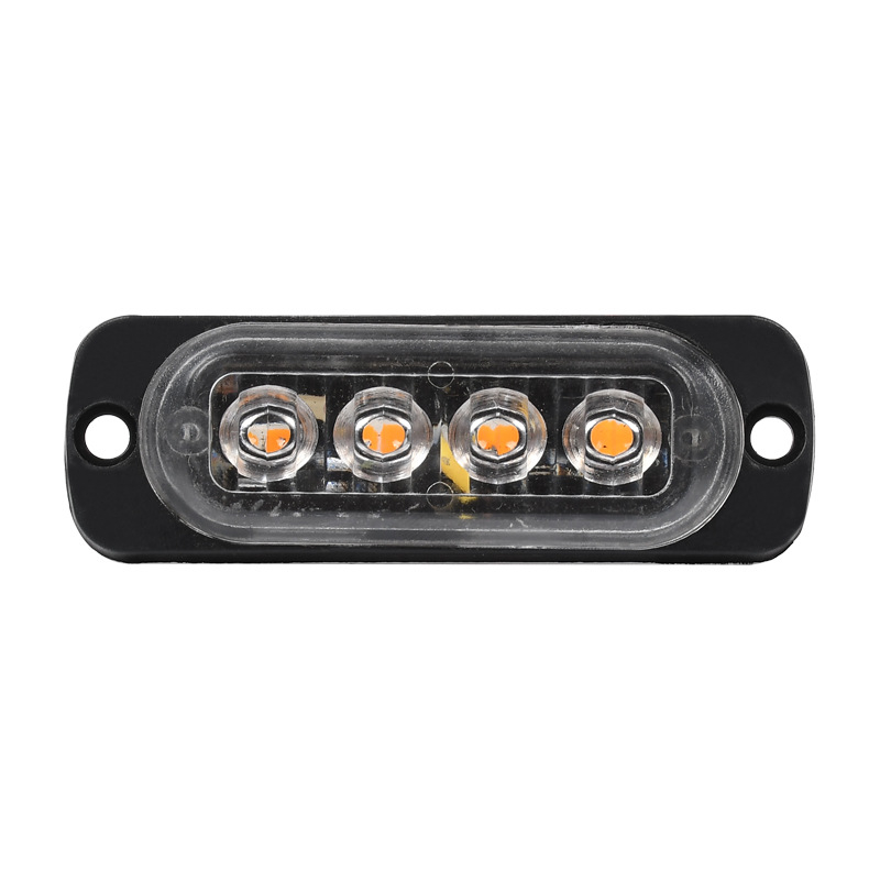 Kisteherautó oldalsó lámpa, 4-LED élfény, 12-24V, ABS