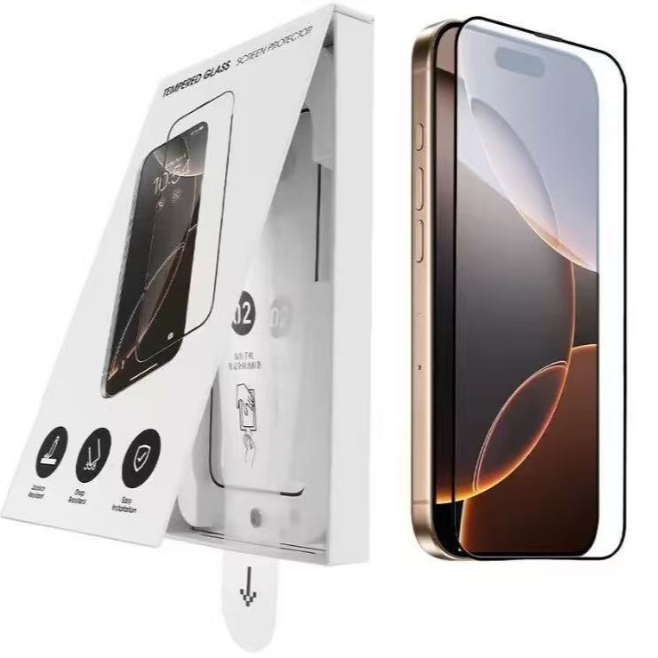 Sklenená ochranná fólia na displej pre iPhone 17 Pro Max s anti-reflexnou vrstvou — prachotesná, proti otlačkom prstov.