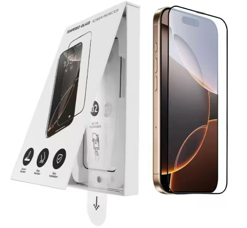 Sklenená ochranná fólia na displej pre iPhone 17 Pro Max s anti-reflexnou vrstvou — prachotesná, proti otlačkom prstov.