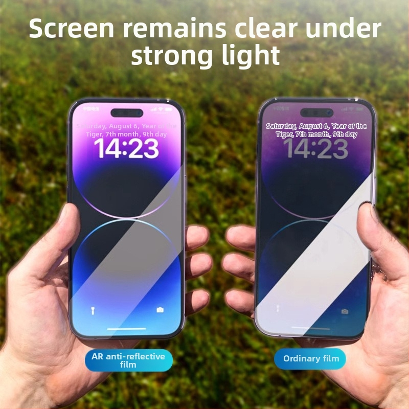 Sklenená ochranná fólia na displej pre iPhone 17 Pro Max s anti-reflexnou vrstvou — prachotesná, proti otlačkom prstov.