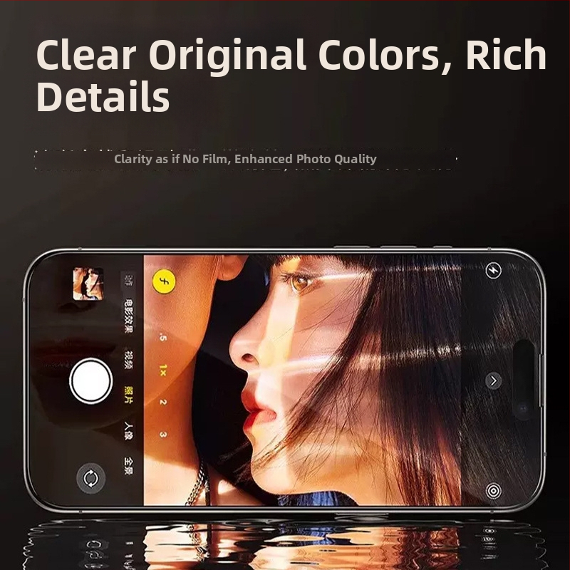 Predné sklo pre iPhone 15 Pro Max – tvrdené sklo, antišpehovanie, HD ostrosť, odolné voči pádom
