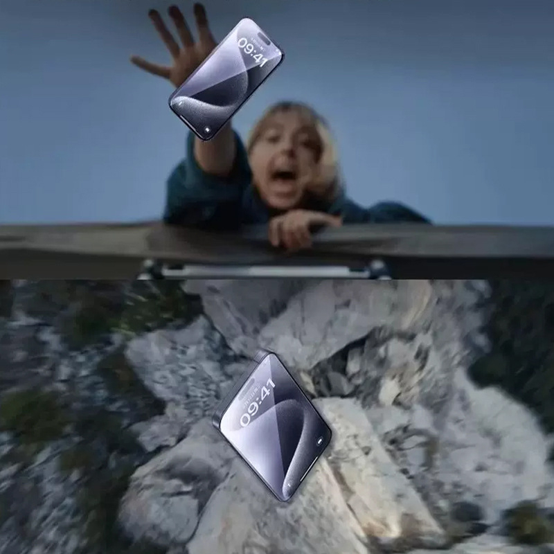 Предно защитно стъкло за iPhone 15 Pro Max – закалено стъкло, антишпионско, HD яснота, удароустойчиво