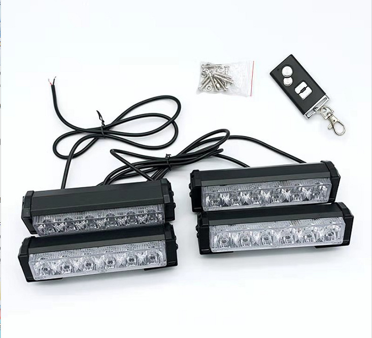 Automobilska LED strob lampica – duga traka, bežični daljinski upravljač, model LED-186, 6W, 12V