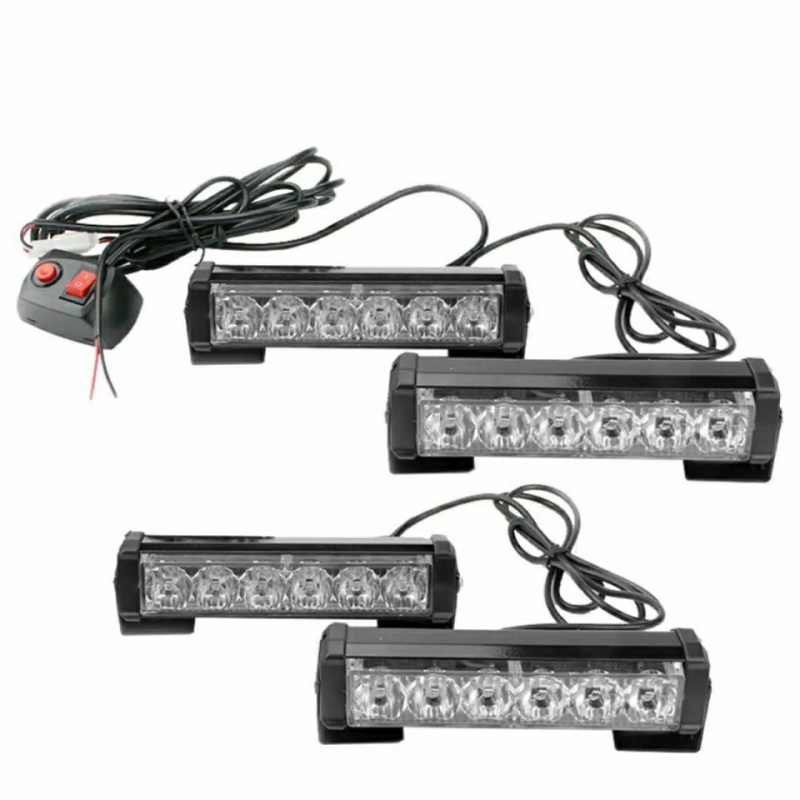 Automobilska LED strob lampica – duga traka, bežični daljinski upravljač, model LED-186, 6W, 12V