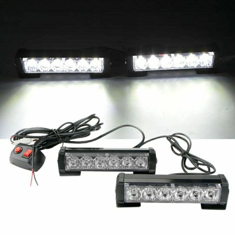 Automobilska LED strob lampica – duga traka, bežični daljinski upravljač, model LED-186, 6W, 12V