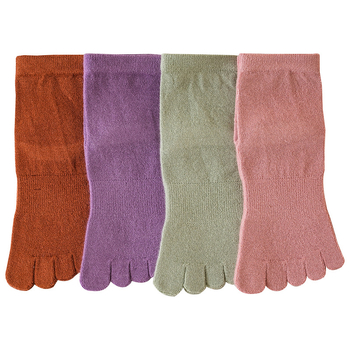 Čarape od merino vune za prste, bezšivne, srednje dužine, pletene s 144 iglama, tople i mekane, merino vunena smjesa 30–50%
