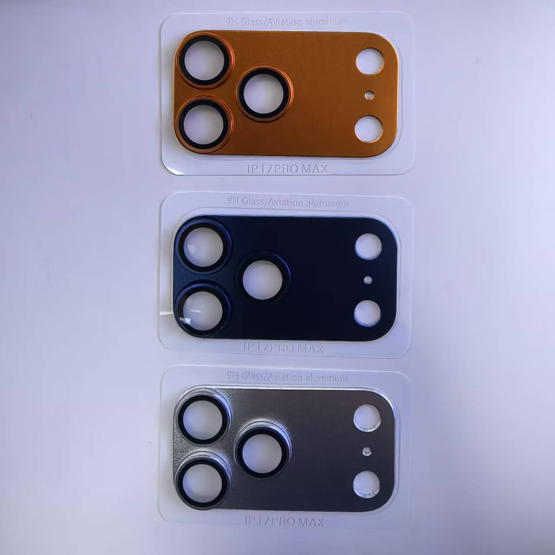 Xizhi закалено стъкло за защита на обектива за iPhone 17 Pro/Max – HD филм за обектива, цялостна броня, пълно покритие