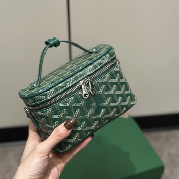 Kosmetička torbica s uzorkom psećih zuba, konopljin materijal, zatvaranje rajfasom, poliester podstava, džep za telefon, crossbody/ramenski stil