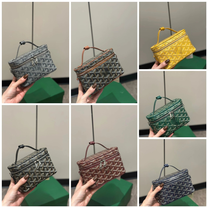 Kosmetička torbica s uzorkom psećih zuba, konopljin materijal, zatvaranje rajfasom, poliester podstava, džep za telefon, crossbody/ramenski stil