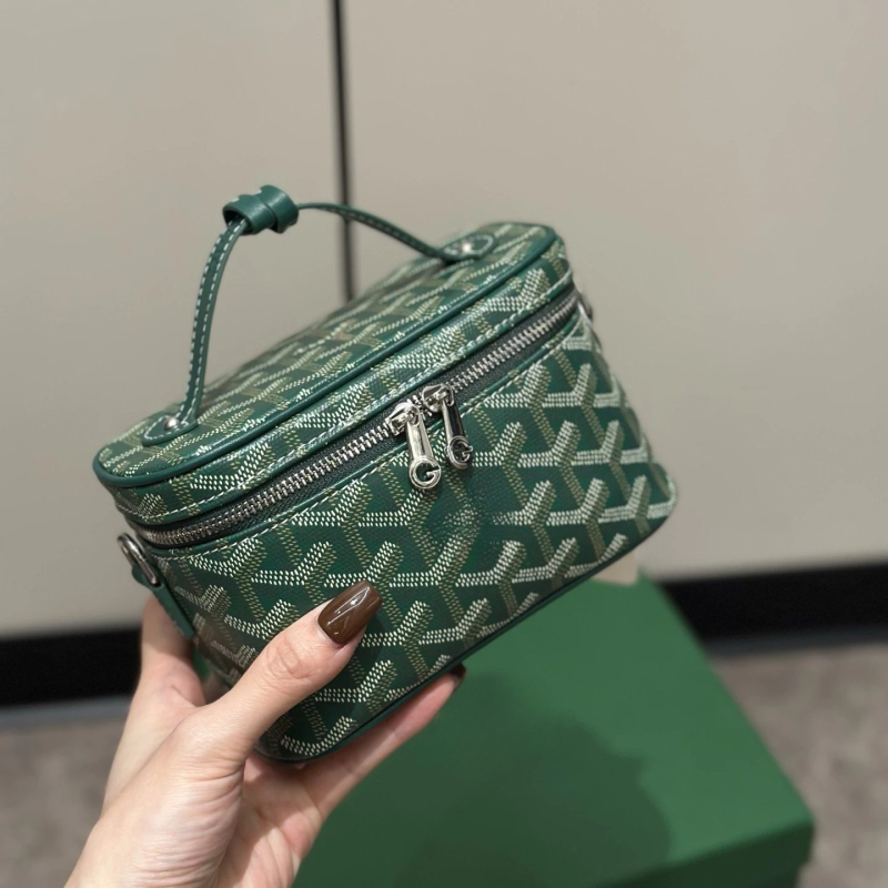 Kosmetička torbica s uzorkom psećih zuba, konopljin materijal, zatvaranje rajfasom, poliester podstava, džep za telefon, crossbody/ramenski stil