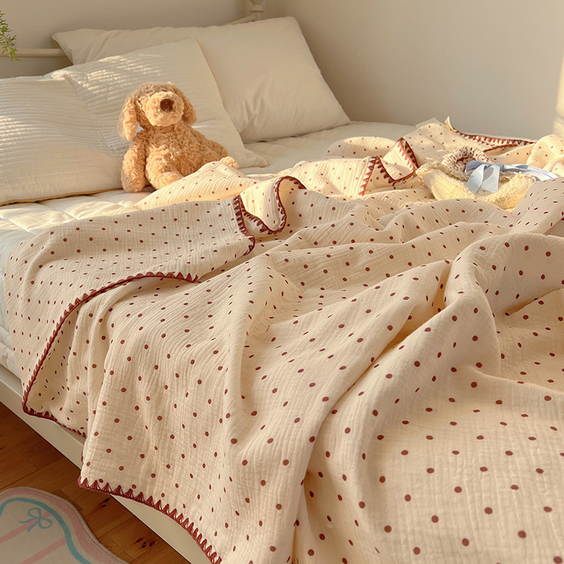 Dvostrano pamučna dječja deka, 200–300 g, za bebe i djecu do 3–6 godina, za sve sezone, INS stil
