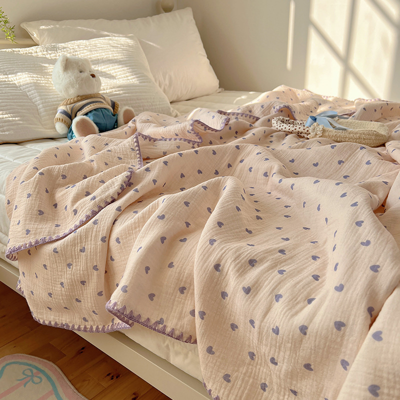 Dvostrano pamučna dječja deka, 200–300 g, za bebe i djecu do 3–6 godina, za sve sezone, INS stil