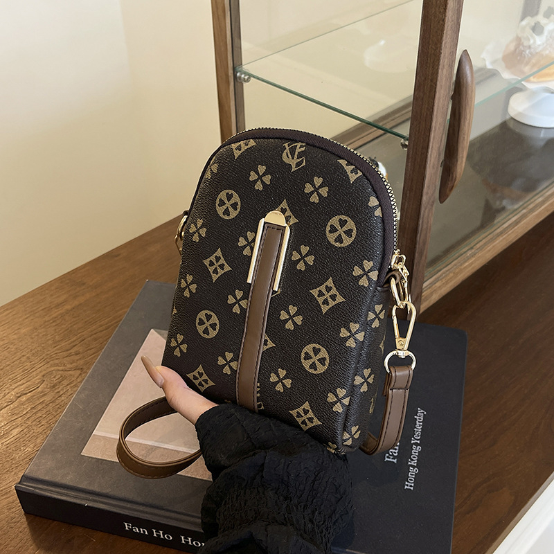 Ženska kvadratna crossbody torba, PU, vertikalni kvadratni oblik, zatvarač, unutarnja pretinica za mobitel (urbanistički minimalistički stil)