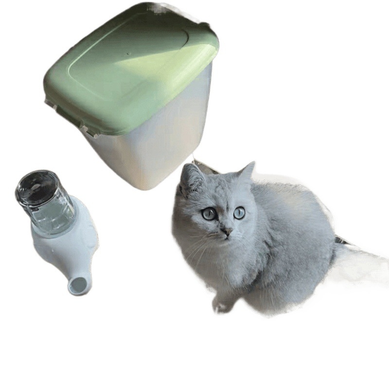 Ποτίστρα για γάτες — κεραμική, εμπνευσμένη από ελέφαντα, μη βρέχει το πηγούνι, μπολ με πρόσωπο Γκαρφίλντ και επίπεδο πρόσωπο, αποσπώμενο, μοντέλο Tf55