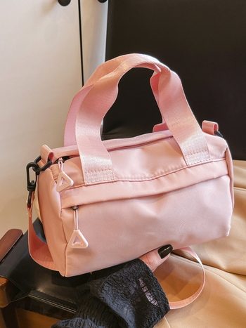 Crossbody torba od Oxford tkanine, horizontalnog kvadratnog oblika, zatvarač, pretinice za telefon i dokumente, ulični stil