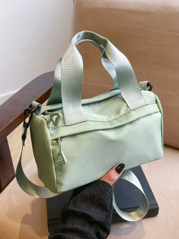 Crossbody torba od Oxford tkanine, horizontalnog kvadratnog oblika, zatvarač, pretinice za telefon i dokumente, ulični stil