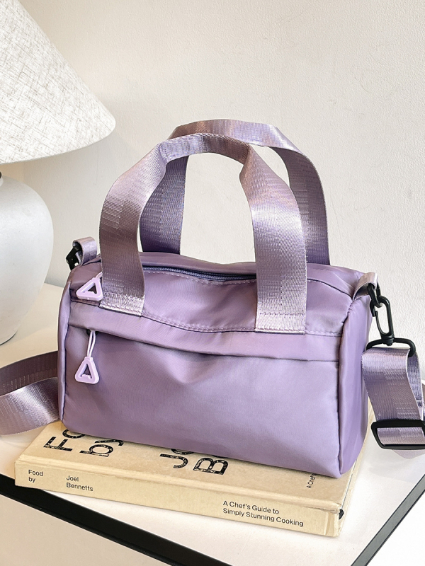 Crossbody torba od Oxford tkanine, horizontalnog kvadratnog oblika, zatvarač, pretinice za telefon i dokumente, ulični stil