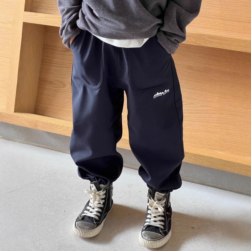 Παιδικά αθλητικά παντελόνια για χειμώνα-φθινόπωρο, unisex, νάιλον ύφασμα, ανθεκτικά στον άνεμο, για ηλικίες 7–12 ετών