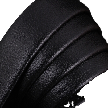 Curea pentru bărbați cu cataramă automată, din piele sintetică, cataramă din aliaj, stil simplu modern business-casual.