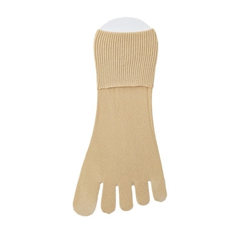 Čarape s pet prstiju od baršuna, unisex, jednobojne, upijaju znoj i prozračuju, srednje dužine, 70–80% najlon