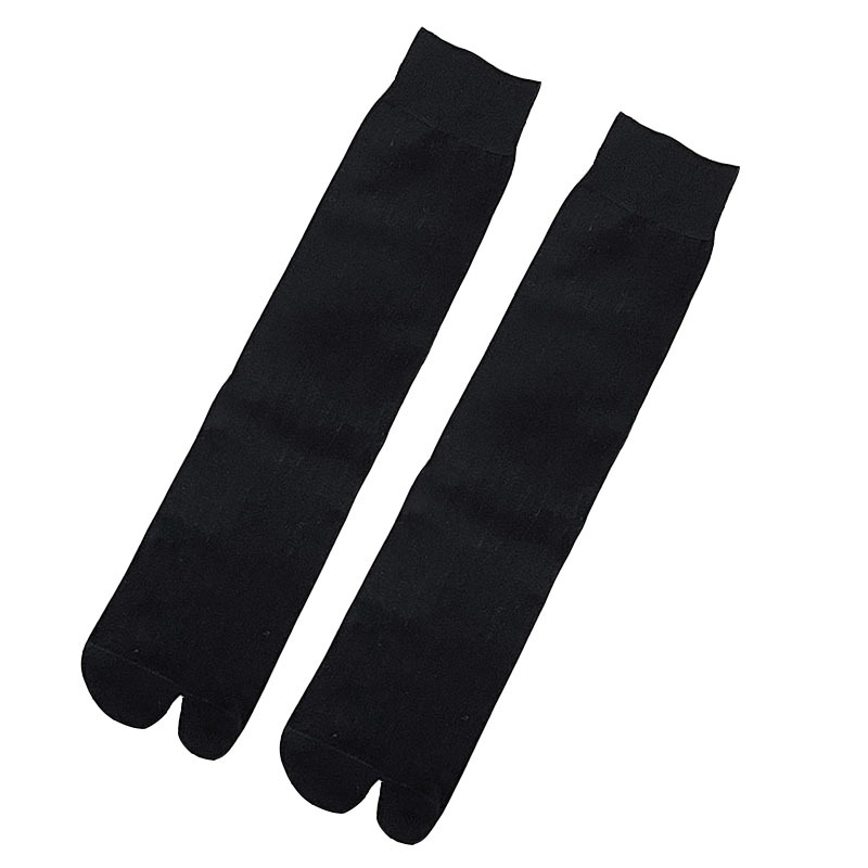 Ženske čarape s dvije prste, japanski stil, jednofarbne (srednje dužine, pamuk, upijaju znoj)