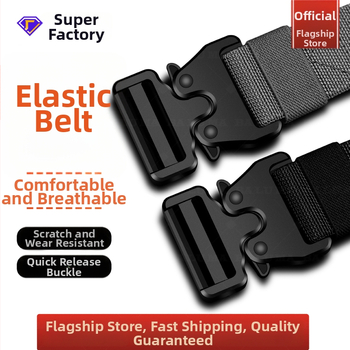 Curea de bărbați din pânză, cataramă din plastic, închidere cu catarama, lățime 2–4 cm, talie elastică.