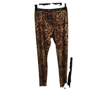 Legice s leopard uzorkom i logom, elastične, uske, 95% pamuk, 70–80% poliester, 3D efekt