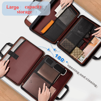 ZINZ Geantă laptop de afaceri din poliester, impermeabilă și rezistentă la șocuri, capacitate mare, unisex, stil Business Elite, culoare solidă