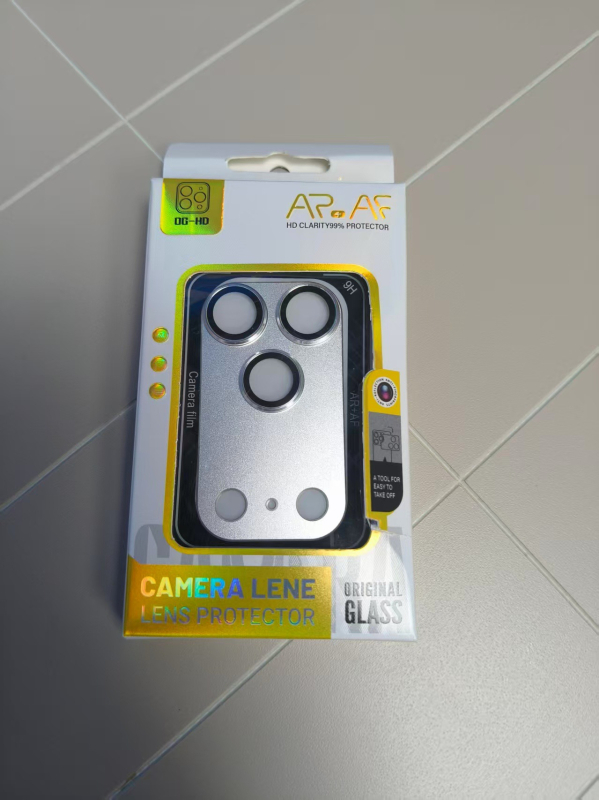 HBQ protecție pentru lentilă cu armură mată integrată pentru iPhone 14 Pro Max — sticlă securizată, film posterior, anti-amprente