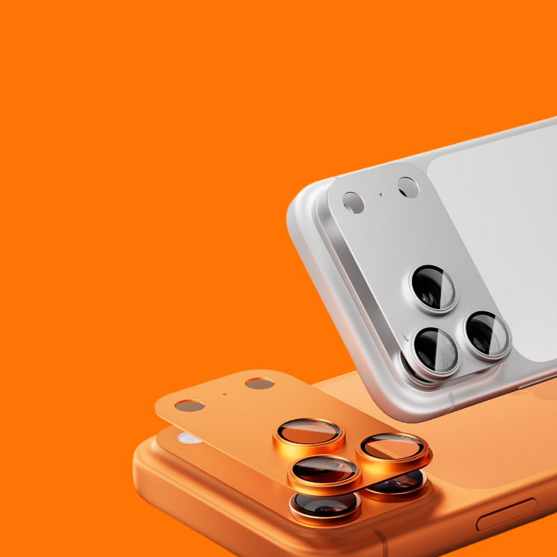 HBQ protecție pentru lentilă cu armură mată integrată pentru iPhone 14 Pro Max — sticlă securizată, film posterior, anti-amprente