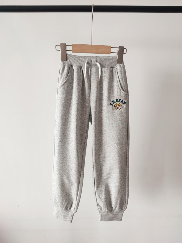 Unisex dječje hlače od pamuka frotira, 100% pamuk, ležerni casual stil, uzrast 3–8 godina, proljeće–jesen